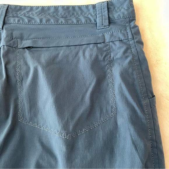 Eddie Bauer Horizon teal blue skort w/ built-in shorts & zip security pocket, 4 - Picture 7 of 8